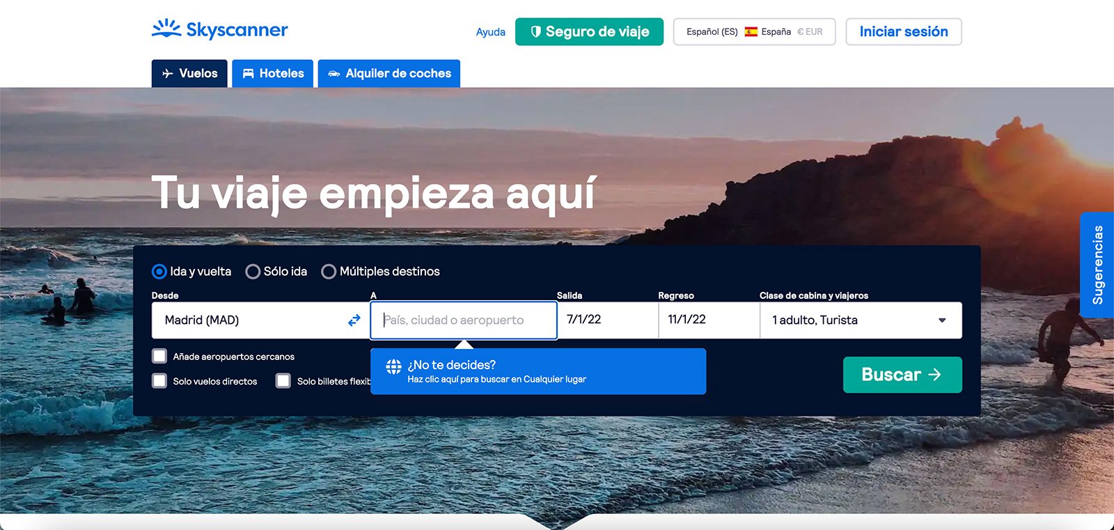 Vuelos SkyScanner