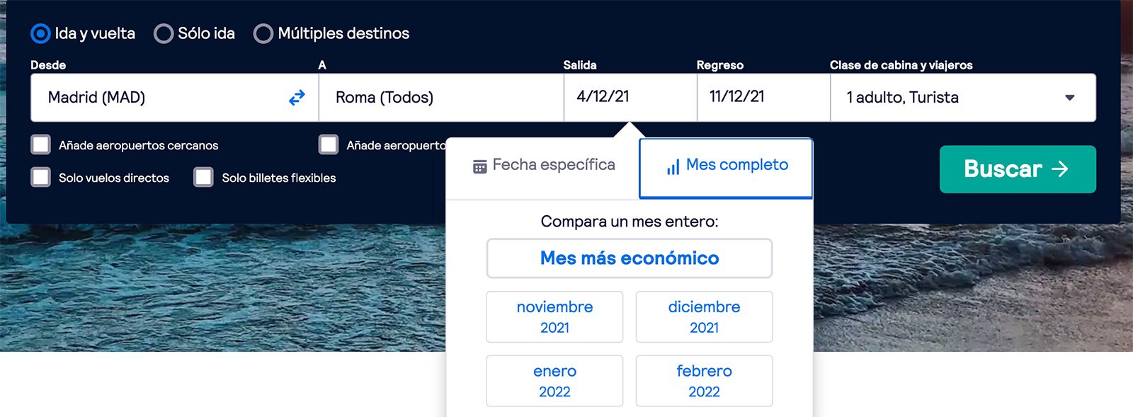 Mes completo SkyScanner