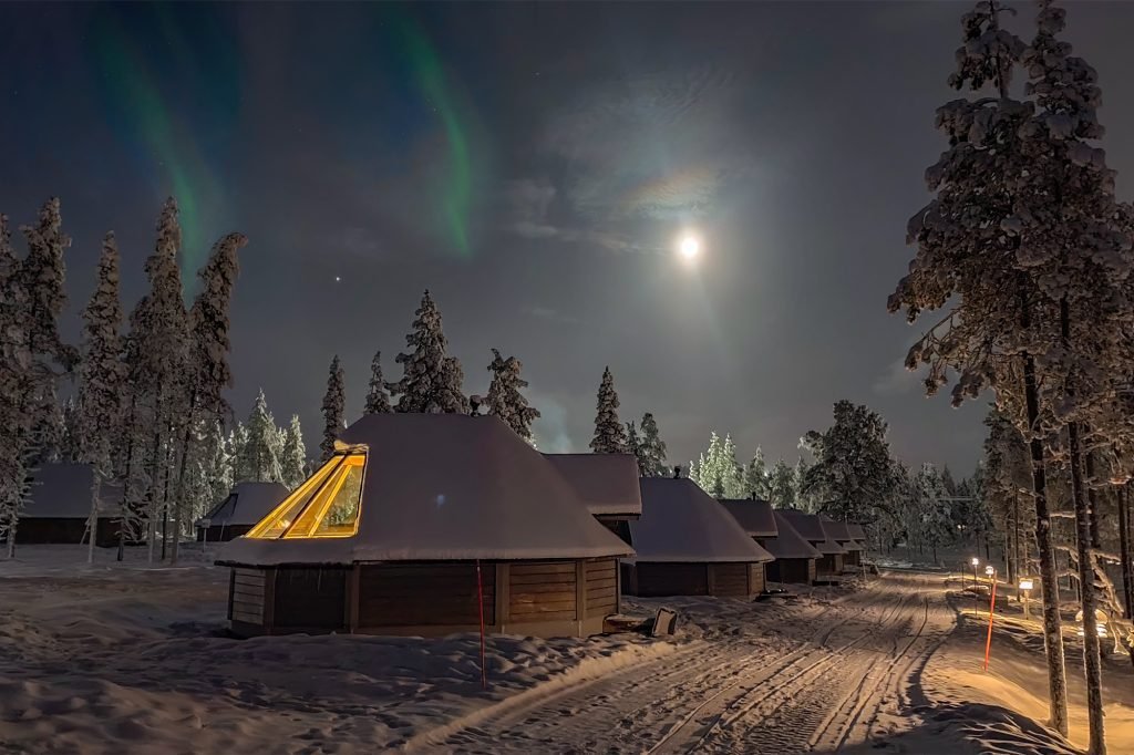 ver las Auroras boreales en Finlandia