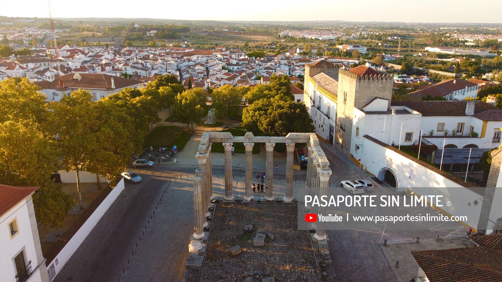 imagenes aereas de Evora Portugal