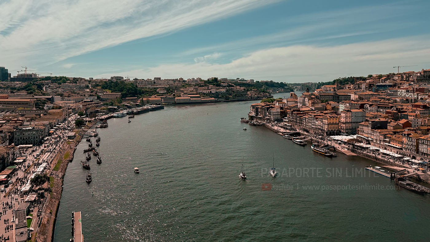 puente luis i atardecer oporto